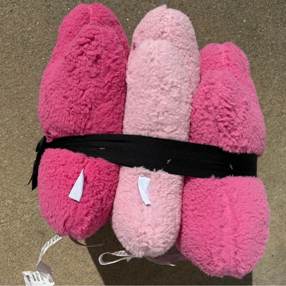 Martha Stewart Set of 3 Pink Plush Ghost Pillows- NWT